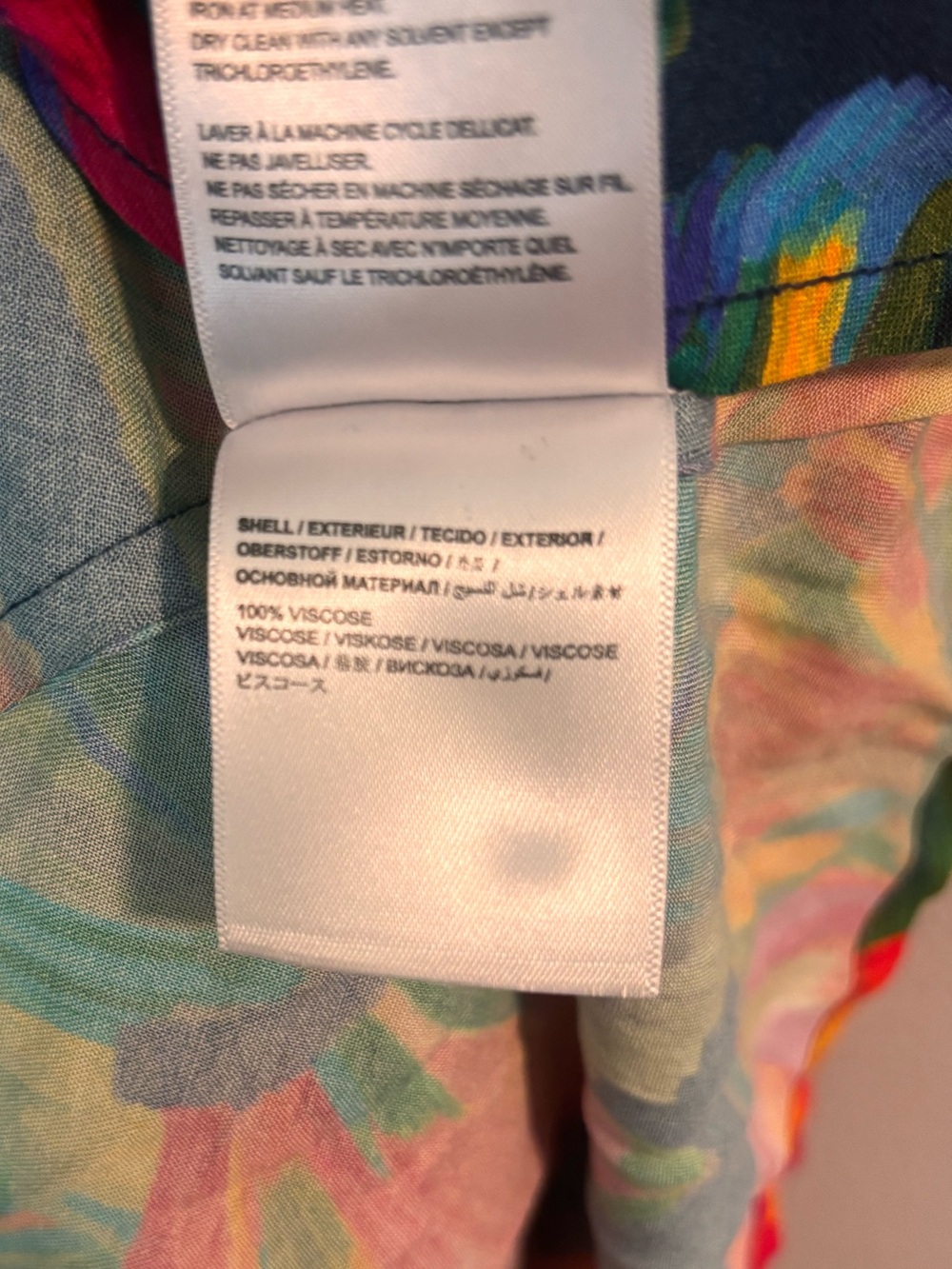 Farm Rio Cover Up Wrap Dress in Pink and Blue - Picture 8 of 10